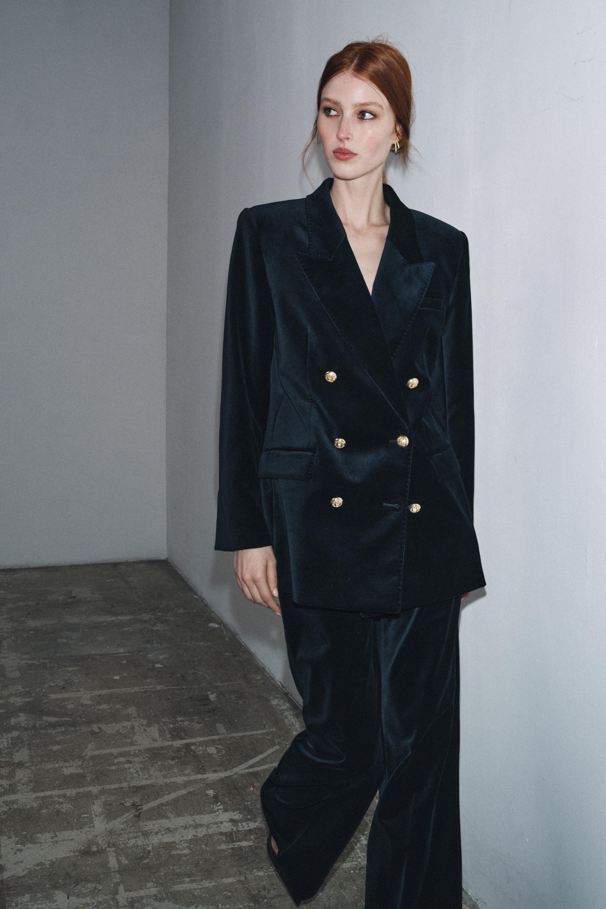 PANTALON FLARE EN VELOURS ZW COLLECTION LIMITED EDITION